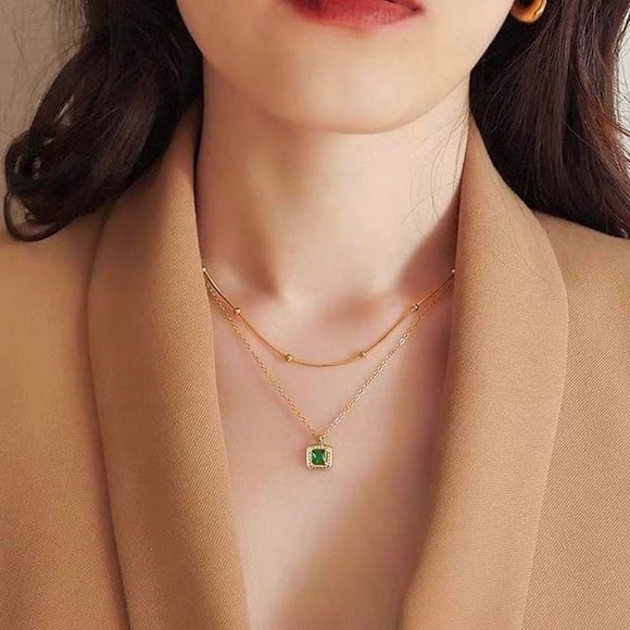 18K Gold Plated 1mm snake Chain with beaded - Picture 4 of 4